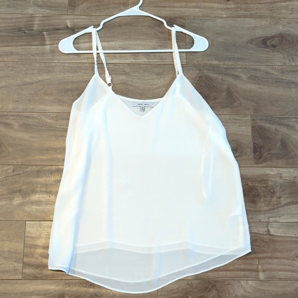 White chiffon camisole